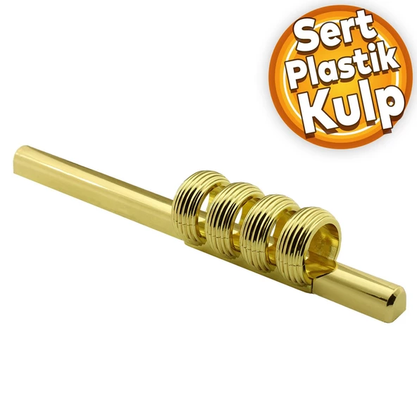 Büyük Icon Mobilya Çekmece Mutfak Dolap Dolabı Kulpu Kulbu Gold Sert Plastik Kulpları 96 Mm 128 Mm