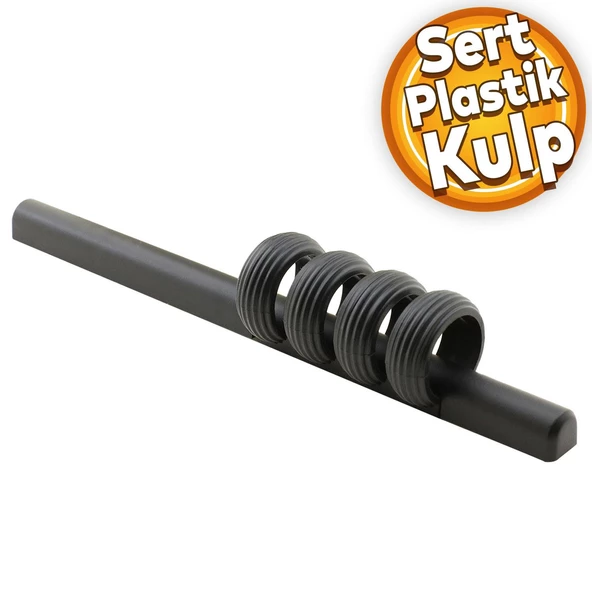 Büyük Icon Mobilya Çekmece Mutfak Dolap Dolabı Kulpu Kulbu Mat Siyah Sert Plastik Kulp 96 Mm 128 Mm