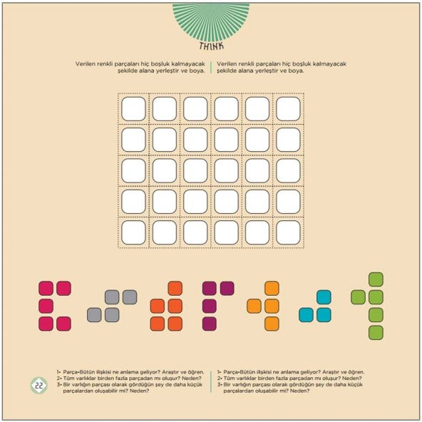 THINK 9+ Yaş / IQ, Dikkat ve Yetenek Geliştiren Kitaplar Serisi - Resim 3