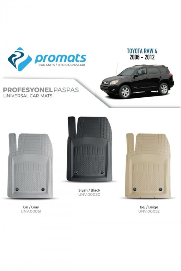 PROMATS Toyota Raw 4 2006-2012 Paspas Profesyonel 4d (bej) ürün görseli