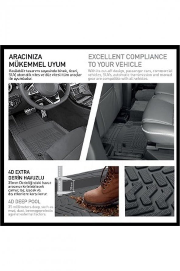 Promata Nissan Juke 2016 Sonrası Oto Paspas Profesyonel 4d Bej - Resim 2