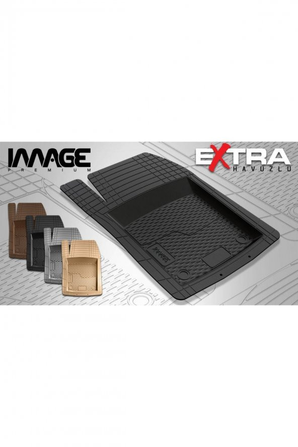Sevenyol Volkswagen Golf 7 2013 Sonrası|image Ekstra Havuzlu Profesyonel Kauçuk Paspas|bej - 2