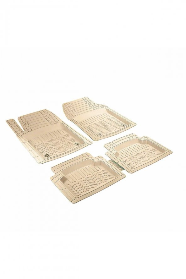 PROMATS Hyundai Accent Uyumlu Profesyonel Paspas Bej Havuzlu ürün görseli 1