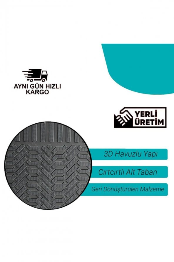 PROMATS Mazda 323 Profesyonel Paspas Siyah Havuzlu - Resim 3