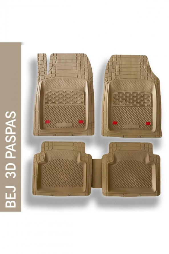 TEAMCAR Safir Lexus Lxuyumlu Universal 3d Paspas Bej ürün görseli 1