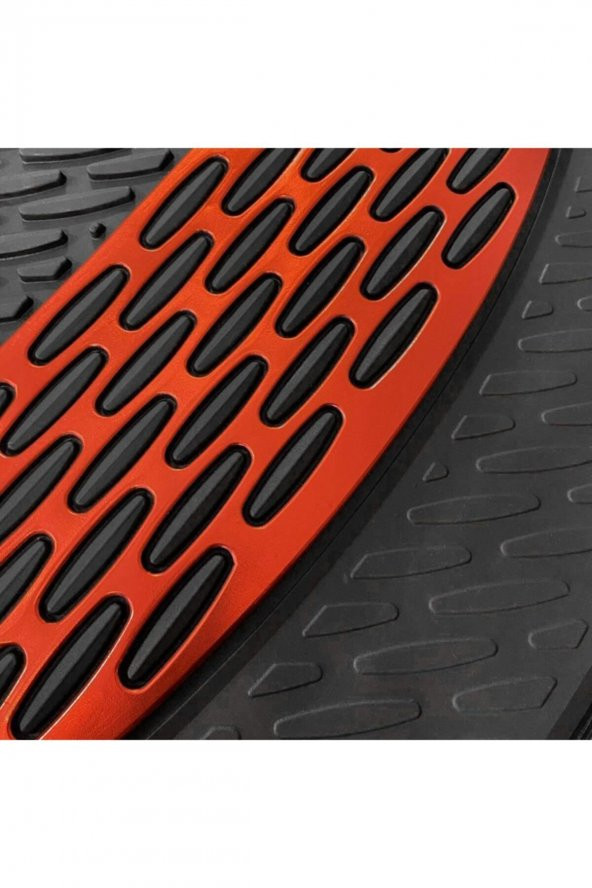 TEAMCAR Safir Fiesta Paspas Havuzlu Krom Kırmızı - Resim 2