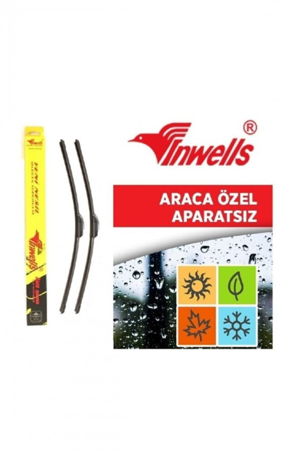 Inwells Fıat Doblo Silecek Takımı (2011-2017) Araca Özel - 2