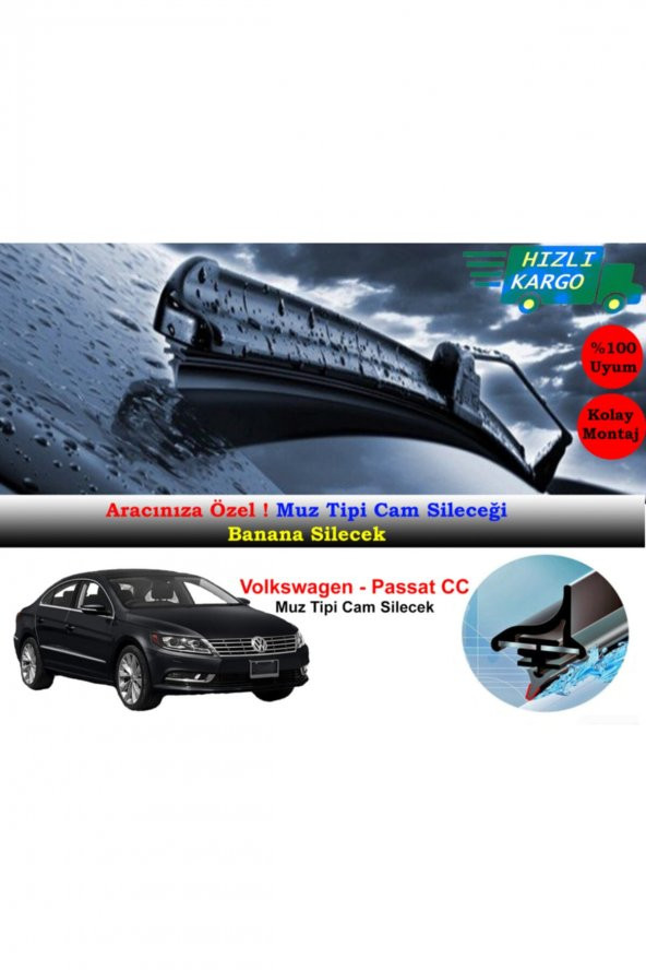 Inwells Volkswagen Passat Cc 2012-2017 Muz Silecek Takımı ürün görseli