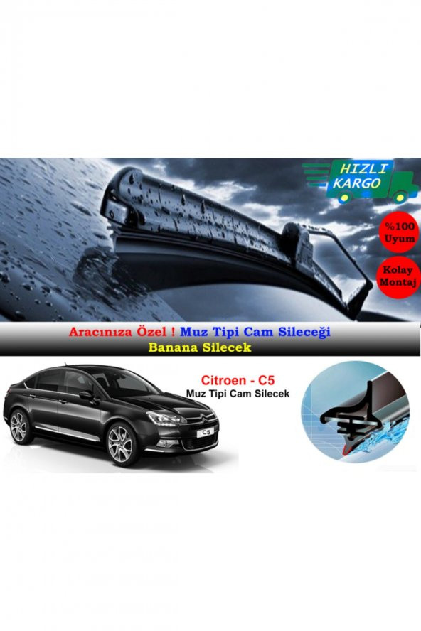 Inwells Citroen C5 Muz Silecek Takımı 2008-2015 ürün görseli 1