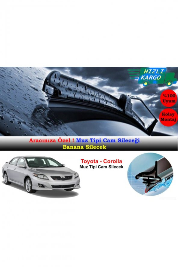 Inwells Toyota Corolla Muz Silecek Takımı 2007-2012 ürün görseli 1