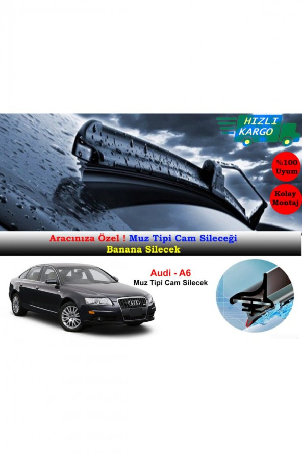 Inwells Audi A6 2004-2011 Muz Silecek Takımı ürün görseli 1