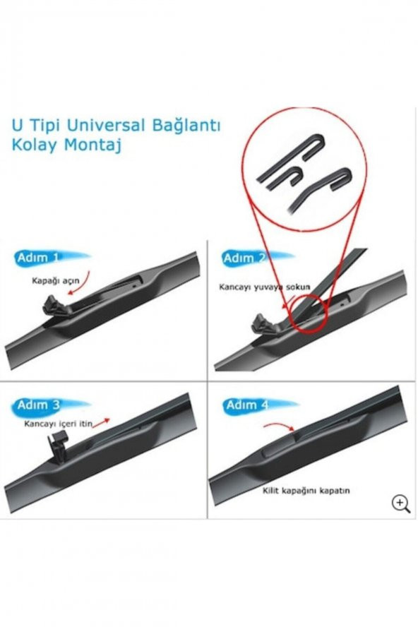 Atakent Hobi Volkswagen Caravelle Yeni Nesil Hibrit Silecek (2005-2007) 600 Mm/600 Mm - Resim 2