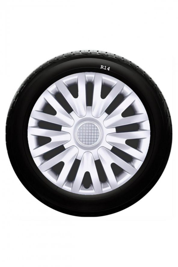 SJS Sks Alfa Romeo Jant Kapağı 14 Inç Kırılmaz 1 Takım 4 Adet No:217 - 1