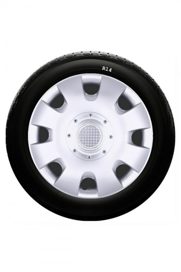 SJS Sks Alfa Romeo Jant Kapağı 14 Inç Kırılmaz 1 Takım 4 Adet No:209