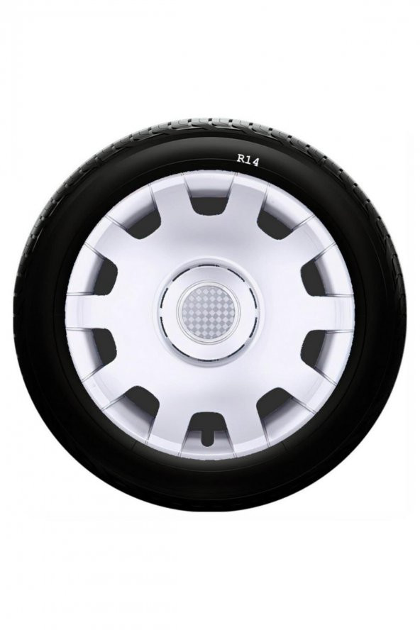 SJS Sks Alfa Romeo Jant Kapağı 14 Inc Kırılmaz 1 Takım 4 Adet No:212