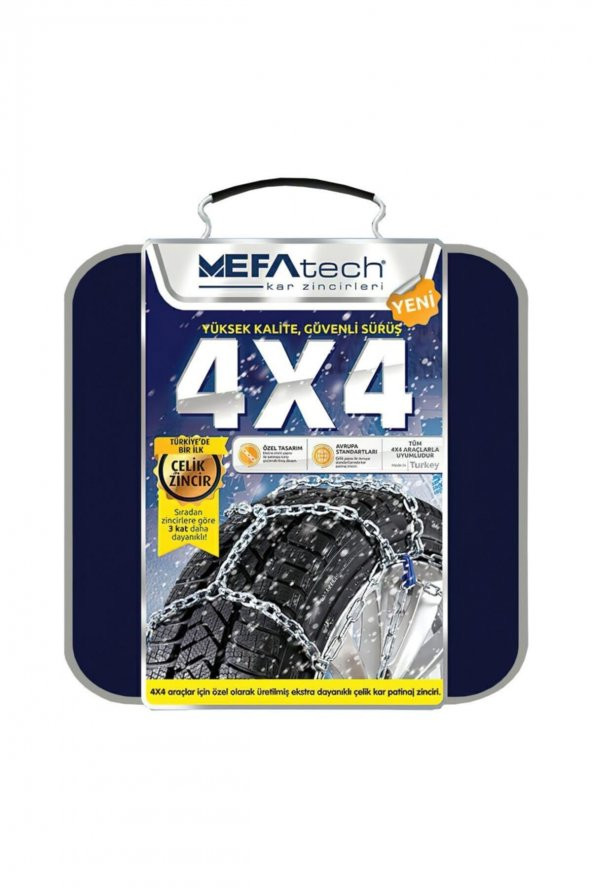 MEFATECH Kar Lastik Zinciri 235/50/r18 Binek Suv Minibüs 4x4 Tipi Takmatik Kolay Montaj ürün görseli 1