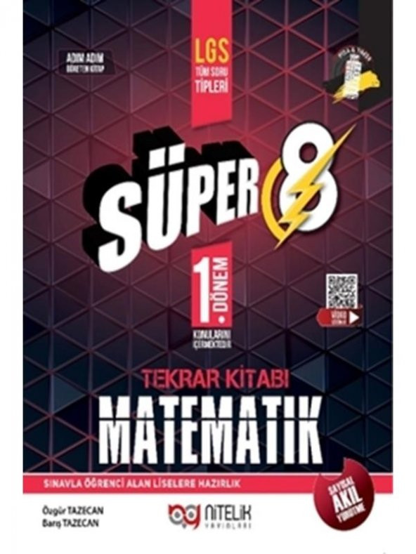 NİTELİK 8.SINIF YENİ NESİL SÜPER MATEMATİK 1.DÖNEM TEKRAR KİTABI