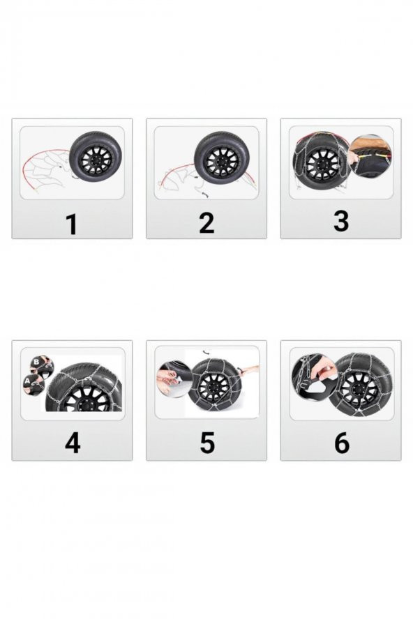 MEFATECH Kar Zinciri 185/55/r16 X Tipi Binek Suv Takmatik Kolay Montaj - 3