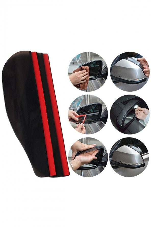 ACSESUAR SEPETİM Peugeot 3008 Uyumlu Ayna Rüzgarlığı / Yağmur Koruyucu - Resim 2