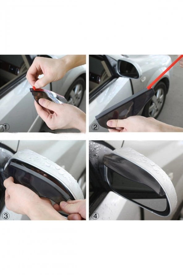 DNCTUNING Renault Modus Uyumlu Ayna Rüzgarlığı, Yağmur Koruyucu - Resim 4