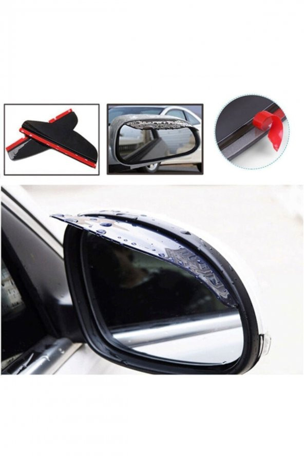 Apex Renault 19 Uyumlu Ayna Rüzgarlığı / Yağmur Koruyucu - Resim 2