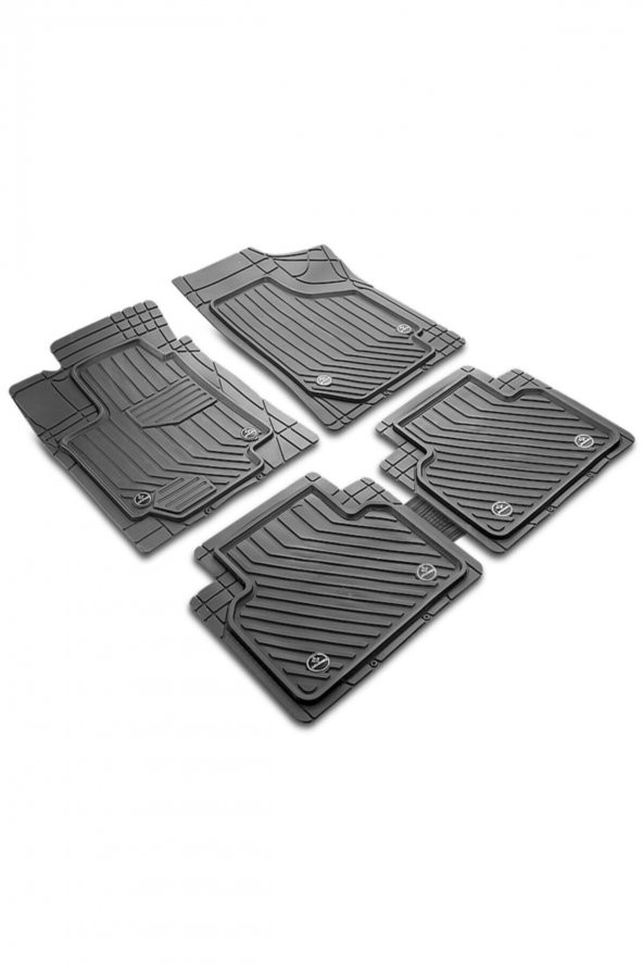 PROMATS Premium Peugeot 301 Uyumlu 4d Havuzlu Paspas Siyah