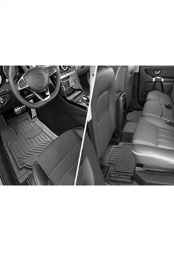 PROMATS Premium Peugeot 301 Uyumlu 4d Havuzlu Paspas Siyah - 3