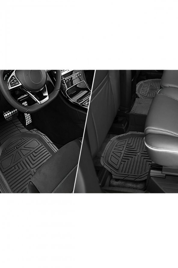 PROMATS Extra Skoda Roadster Uyumlu 4d Havuzlu Paspas Siyah - Resim 5