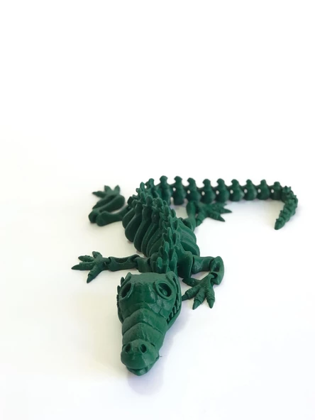 3D Hareketli İskelet Timsah Figürlü Oyuncak - Yeşil - 4