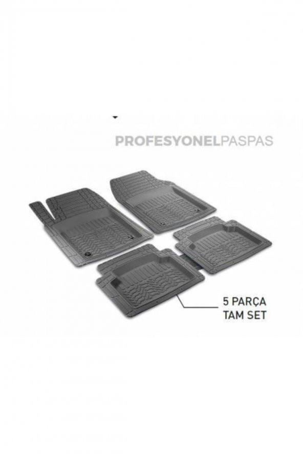 Emroto Toyota Tacoma Bej Renk Profesyonel 3d Havuzlu Paspas 5 Parça - Resim 2