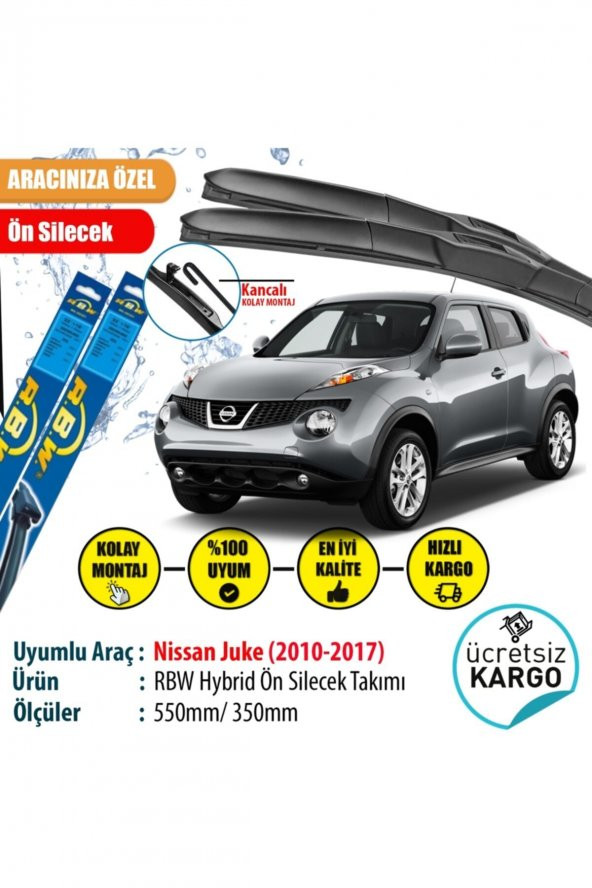 Rbw Nissan Juke 2010-2017 Hybrid Ön Silecek Takımı