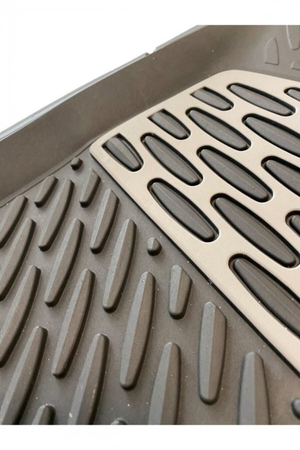 SAFİR 2011 Model Audi 80 Havuzlu Tip Universal Paspas - Gri Kromajlı - Resim 4