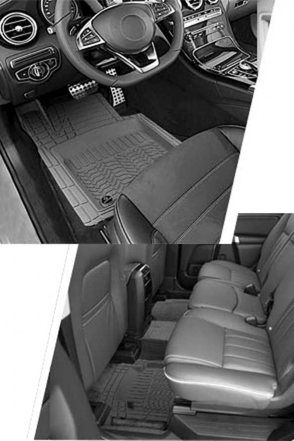 BigS Volkswagen Scirocco 2008 4d 5 Parça Extra Derin Havuzlu Paspas Takımı - 3