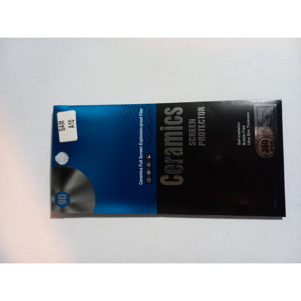 ASLANTİC SAMSUNG A10 9D TAM KORUMA NONO CAM KORUYUCU SİYAH