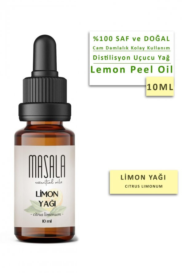 Masala Saf Limon Yağı 10 ml. (Lemon Oil) ürün görseli