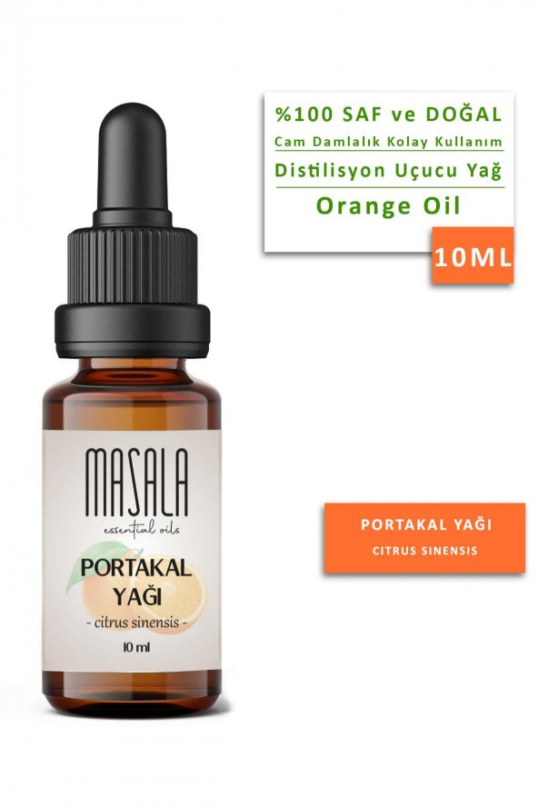 Masala Saf Portakal Yağı 10 ml. (Orange Oil)
