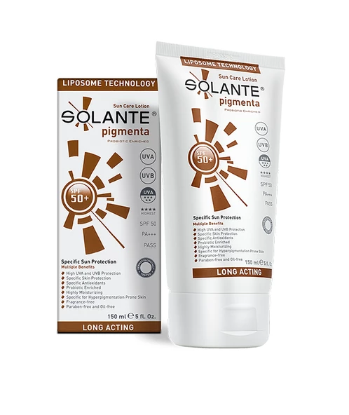 Solante Pigmenta Spf 50+ Sun Care Lotion 150 ml Koyu Renkli Lekelere Karşı