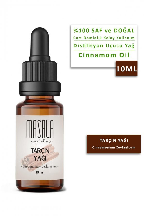 Masala Kabuk Tarçın Yağı 10 ml. (Cinnamon Bark Essential Oil) ürün görseli