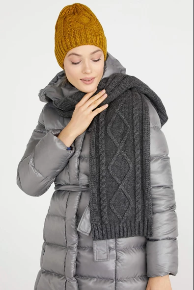 Örme Bere - Hardal - Resim 2