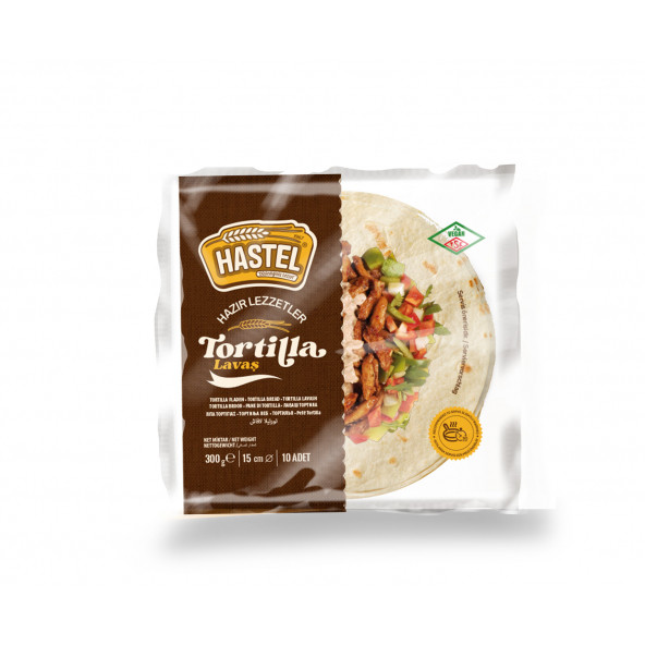 HASTEL TORTİLLA LAVAŞ 10 ADET 650 GR 25 CM