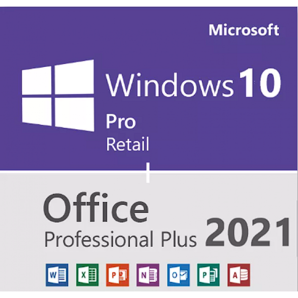 Office 2021 Pro Plus + (Windows 10 Pro Lisans Hediyeli)