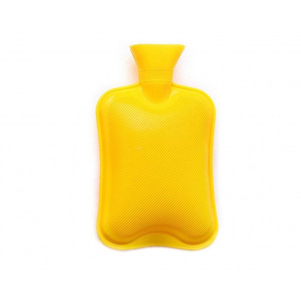 Sıcak Su Torbası Sarı Renkli Kauçuk Termofor 26x15cm 1 Litre - 3