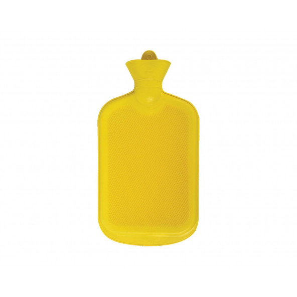 Sıcak Su Torbası Sarı Renkli Kauçuk Termofor 26x15cm 1 Litre - 4
