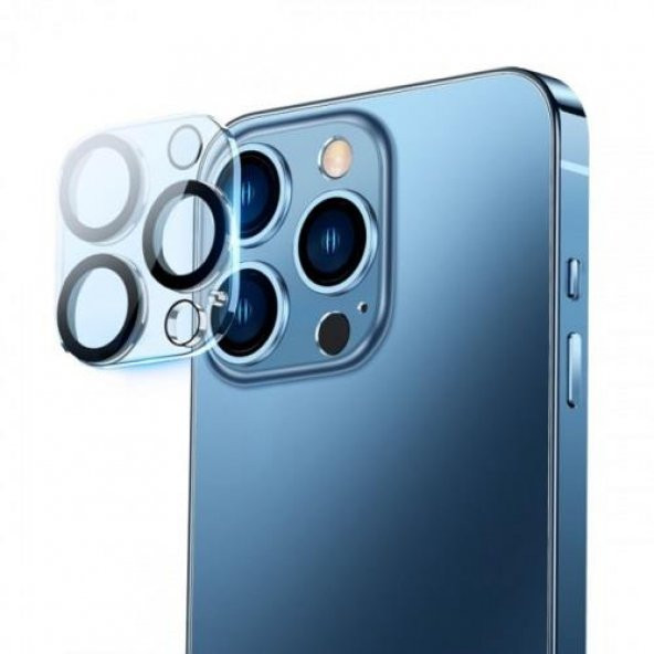 Baseus 0.3mm 2 Adet iPhone 14 Pro Kamera Koruma Camı iPhone 14 Pro Full Tempered Kamera Lens Koruma