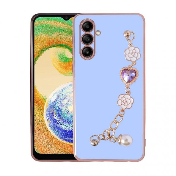 Galaxy A04S Kılıf El Tutamaçlı Kamera Korumalı Zore Taka Silikon Kapak - 4
