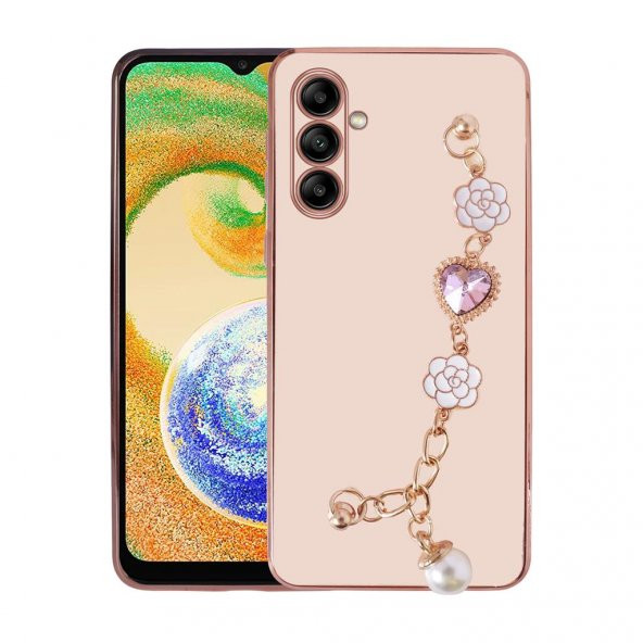 Galaxy A04S Kılıf El Tutamaçlı Kamera Korumalı Zore Taka Silikon Kapak - 5