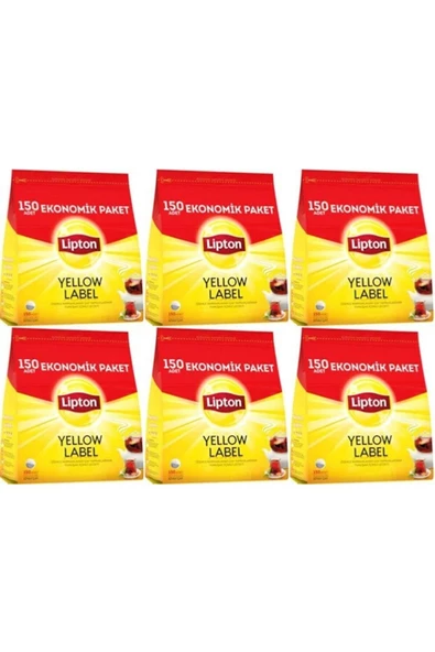 Lipton Yellow Label Demlik Siyah Poşet Çay 150 Adet 3 Paket - 2