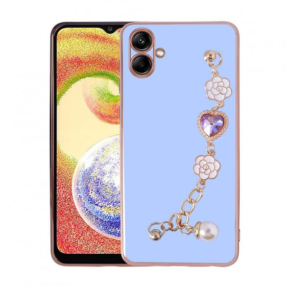 Galaxy A04 Kılıf El Tutamaçlı Kamera Korumalı Zore Taka Silikon Kapak - 10