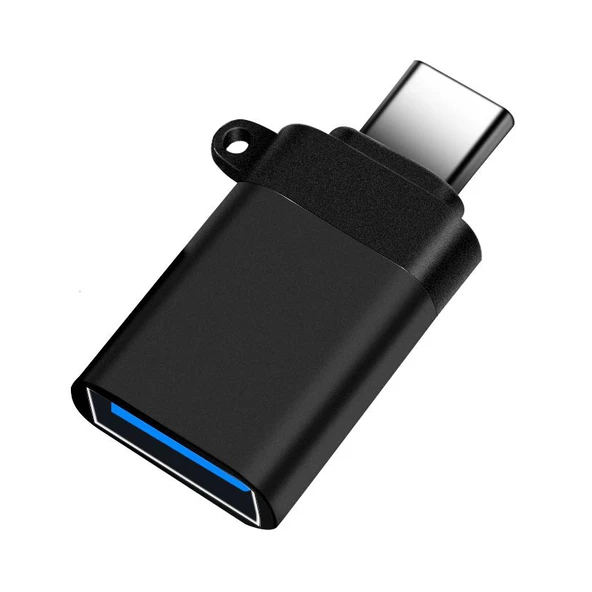 FitPlus USB to Type-C Çevirici OTG Adaptör USB3.0/Type-C - Siyah