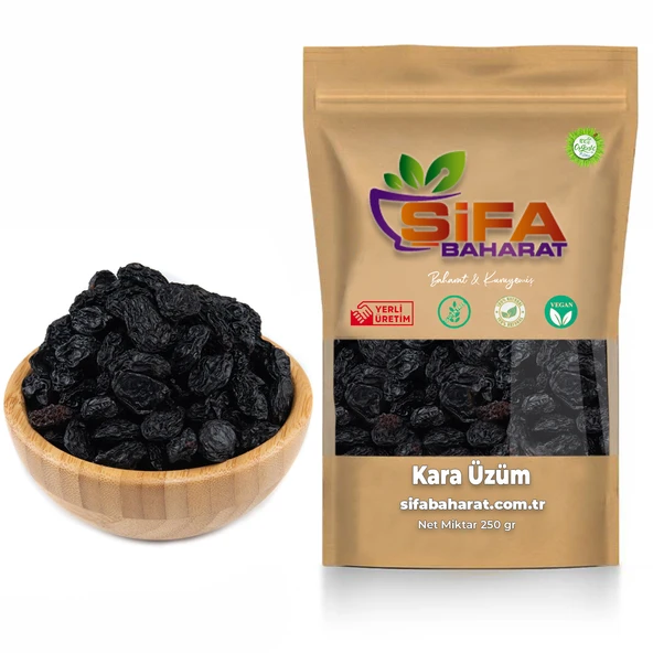 Şifa Baharat Kara Üzüm 250 gr ürün görseli